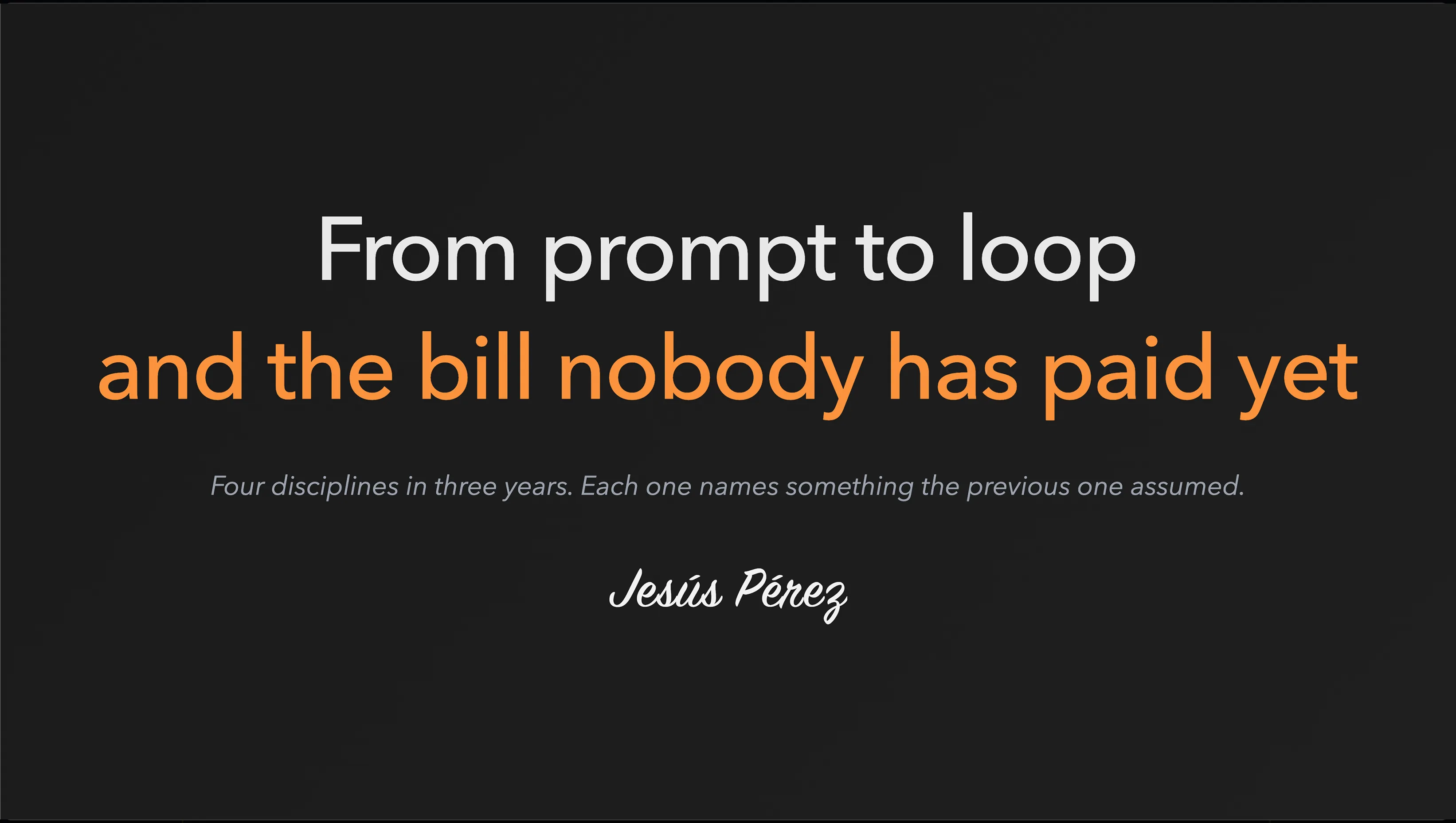 From prompt to loop