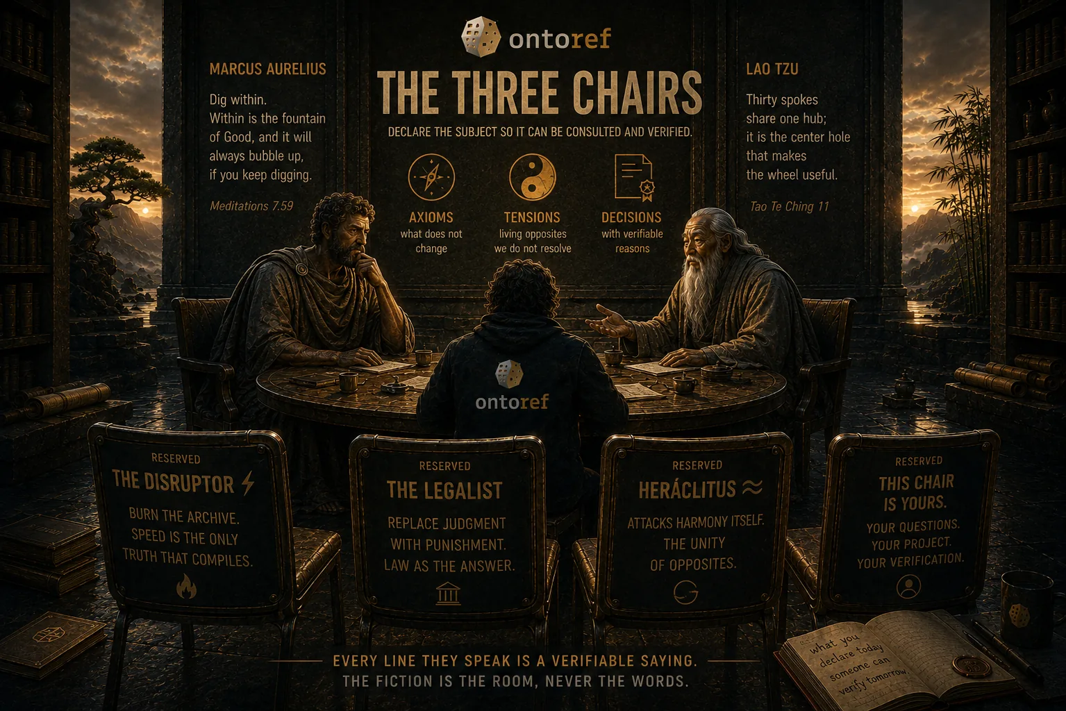 The three chairs